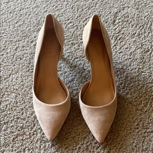 Nude J Crew d’orsay pumps